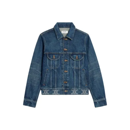 CELINE Denim Jacket Women's Blue CELINE Деним Куртка Женская Синяя
