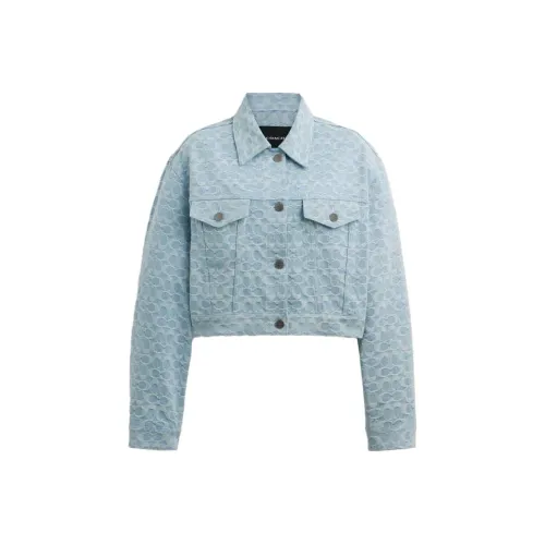 COACH Синие Женские Джинсовые Куртки