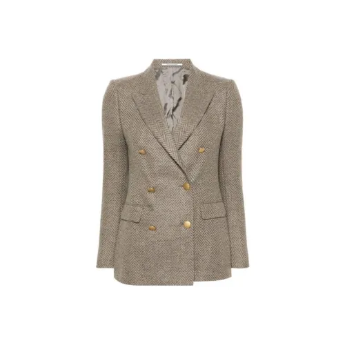 Tagliatore FW23 Бизнес-костюм Пальто Женское Бежевый
