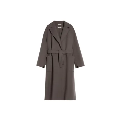 MaxMara Nina Collection Шерсть Robe Coat Женское Серое