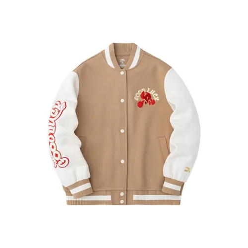 ANTA Sports Life Collection Бейсбольная куртка Женская CAMEL Молочно-чайный