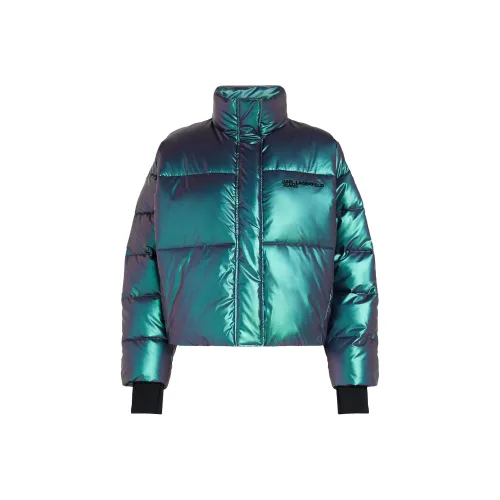 Пуховая куртка Karl Lagerfeld Женская цвет изумрудно-зеленый