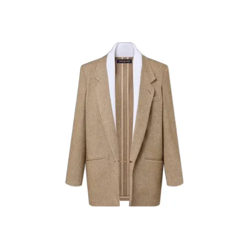 LOUIS VUITTON Бизнес-костюм Пальто Женское Коричневое