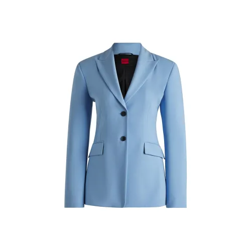 Hugo Boss Бизнес Костюм Пальто Женское Светло-Синий