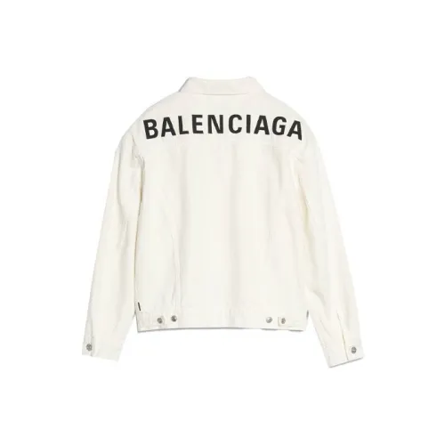 BALENCIAGA Белый Женские Джинсовые Куртки