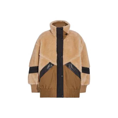 COACH Velvet Feel Пальто Женское Коричневое