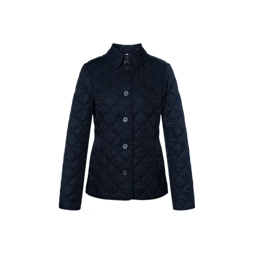 Burberry SS22 Хлопковый пуховик Женский Темно-синий