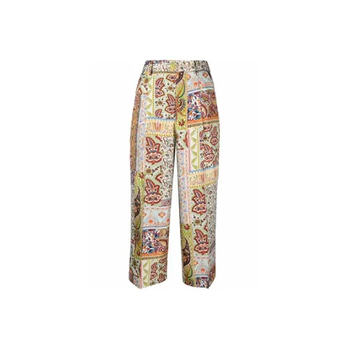 ETRO Желтые Женские Повседневные Брюки
