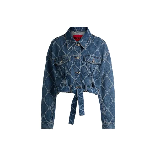Hugo Boss Denim Jacket Women's Blue Hugo Boss Деним Куртка Женская Синяя