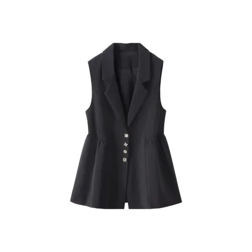 Cypress House Жилет Женские Черный