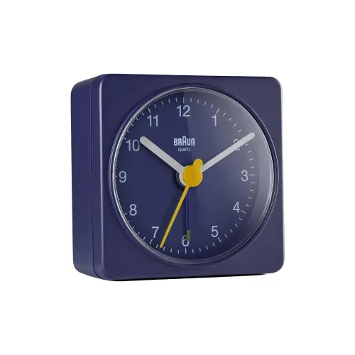 BRAUN Кварцевый механизм пластик будильник унисекс синий