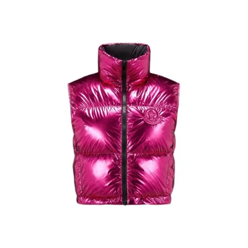 MONCLER Ярко-розовый женский пуховый жилет