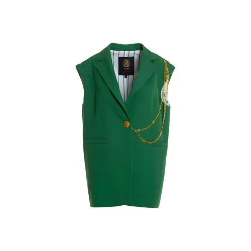 BESIONIA SS22 Бизнес-костюм Куртка Женская Зеленая