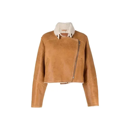 ISABEL MARANT Верблюжье-коричневый Женское короткое пальто