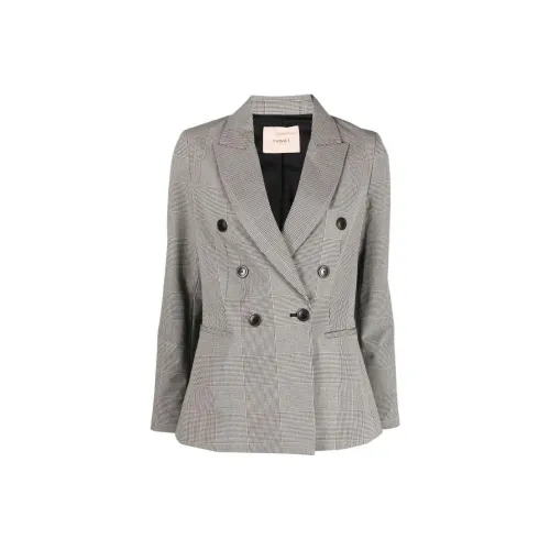 TWINSET Milano Бизнес-костюм Пальто Женское Угольно-серый