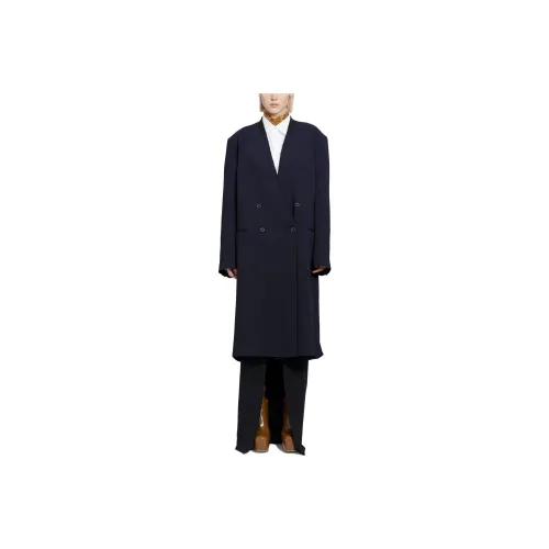 DRIES VAN NOTEN Морской синий Женское пальто