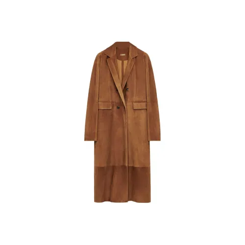 LOEWE Табачный Женские Кожаные Куртки