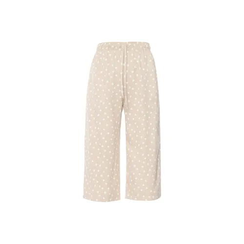 UNIQLO Повседневные брюки Женские Светлый Бежевый