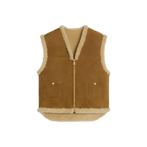 CELINE Хаки Женские Жилеты