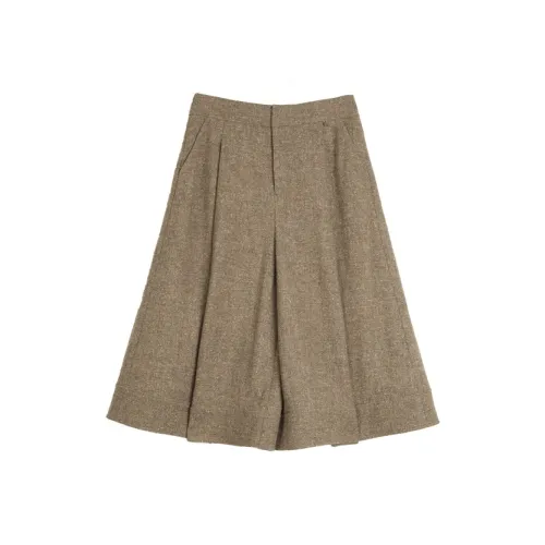 ELLE Повседневные брюки Женские Кофе