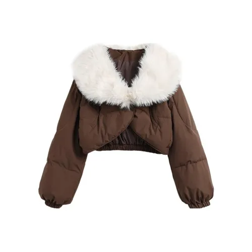 YITOUAGUA Кофе Женские пуховики