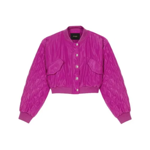 Maje Хлопковый пуховик женский розовый красный