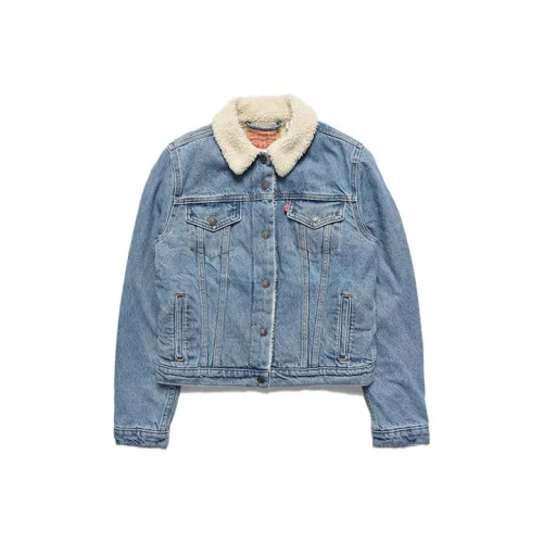 Levis Синие Женские Бархатные Куртки