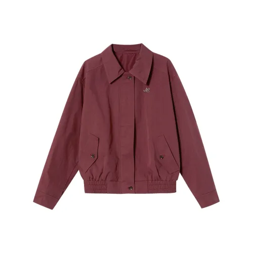 WESTLINK Cropped Coat Women's Burgundy