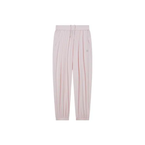 PEAK Вязаные тренировочные штаны женские светло-розовые