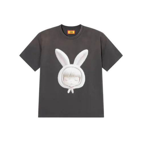 AFGK SS25 Промытый черный Унисекс Футболка