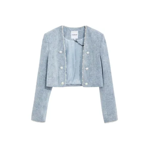 BEBE Denim Jacket Women's Light Blue