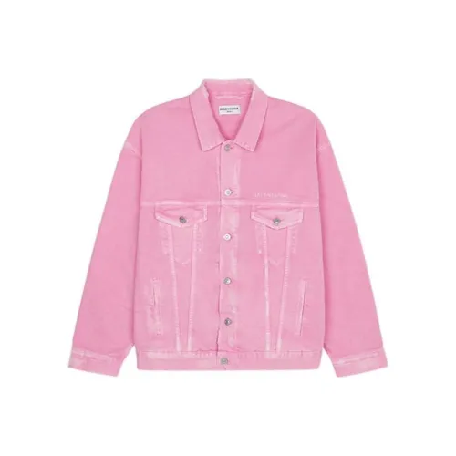 Balenciaga SS22 Denim Jacket Women's Pink