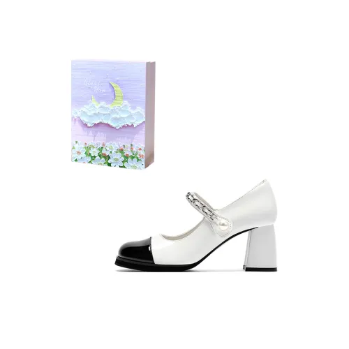 ANGEL BOY Туфли Мэри Джейн Женские Белые