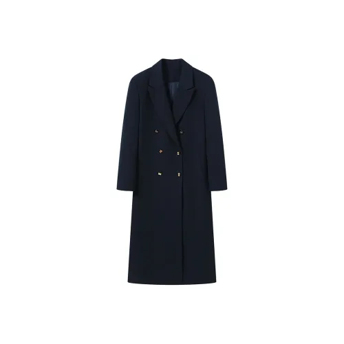 GREEN BELT Темно-синий Женский Тренч