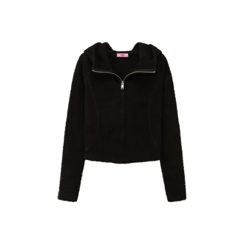 CHUU Черное Женское Короткое Пальто