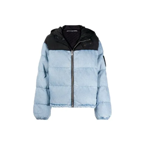 Alexander Wang Хлопковый пуховик женский синий