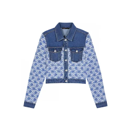 Maje Синие Женские Джинсовые Куртки
