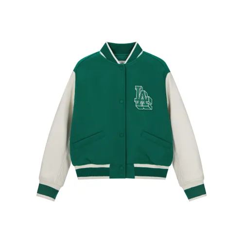 Бейсбольная куртка MLB Base Logo женская зеленая