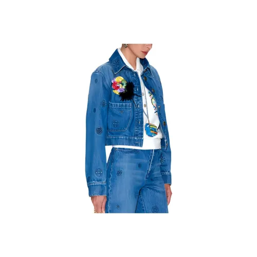 CHANEL Denim Jacket Women's Denim Blue CHANEL Джинсовая куртка женская цвет деним синий