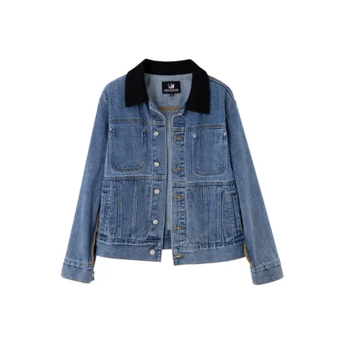 SOON FLOWER Denim Jacket Women's Blue