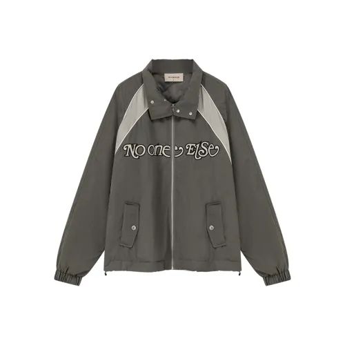 NO ONE ELSE Хлопковый пуховик унисекс серый