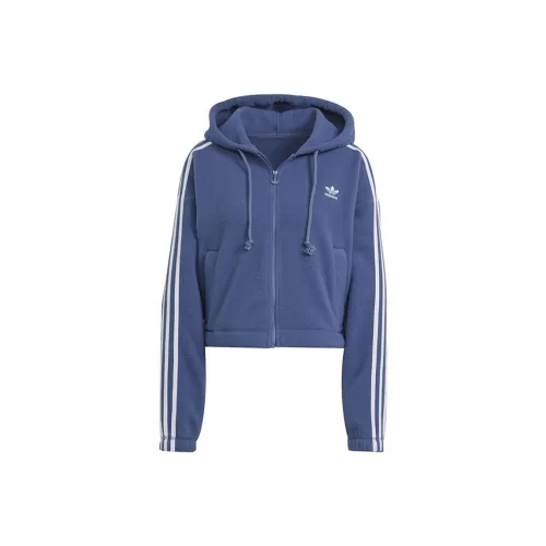 Adidas Originals Cropped Jacket Women's Blue Adidas Originals Укороченная куртка женская синяя