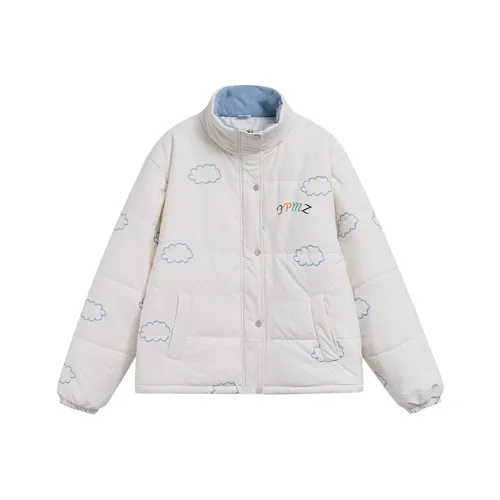 FPMZ Хлопковый пуховик унисекс сливочного цвета