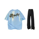 Футболка Arctic Ice Синий + Черные Джинсы