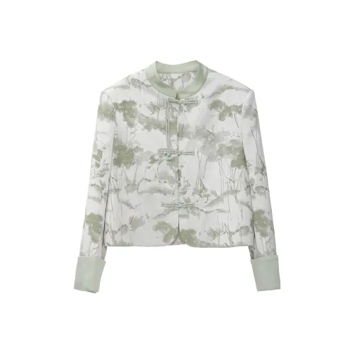 Fstudio Cropped Jacket Women's Green Fstudio Укороченная куртка женская зеленая