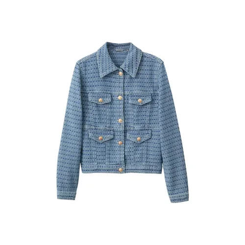 AMII Синий Женские Джинсовые Куртки