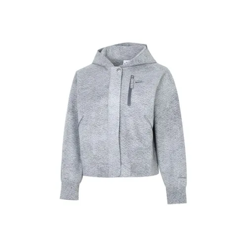 NIKE Серый Женские Короткие Пальто