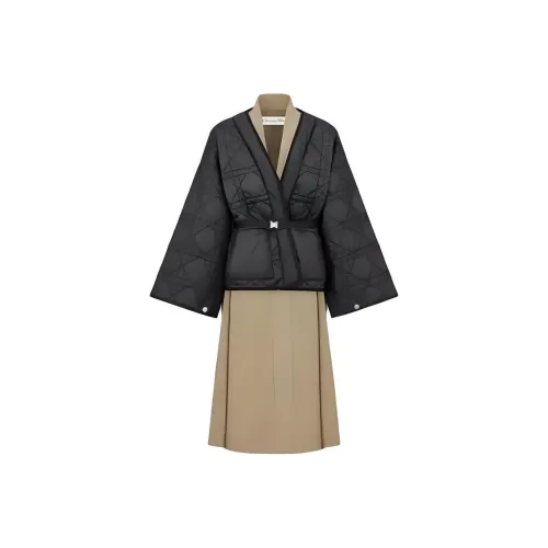 DIOR Тренчкот Женский Бежевый Черный