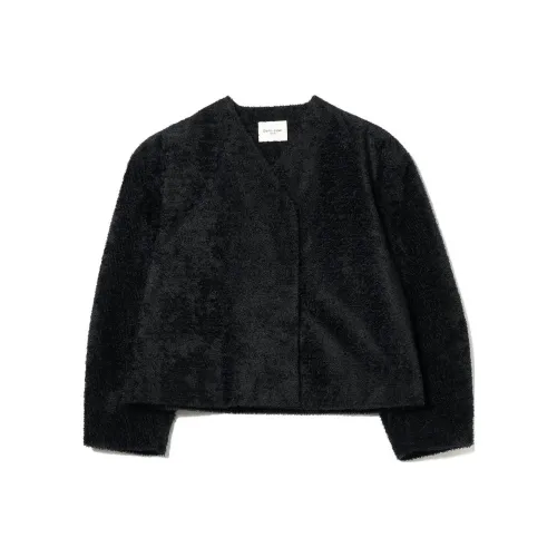 BEAMS Demi Luxe Cropped Coat Women's Black BEAMS Demi Luxe Укороченное пальто женское черное