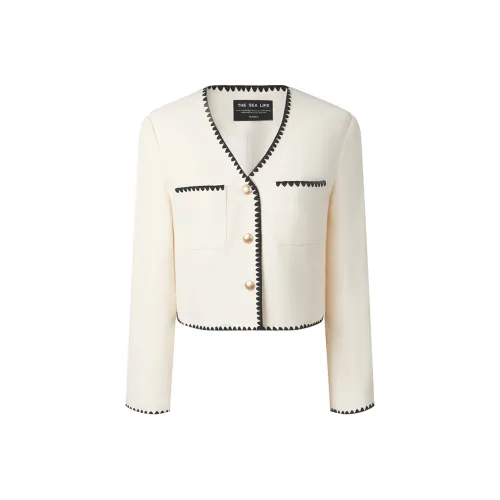 THE SEA LIFE Укороченная куртка женские цвет мороженое